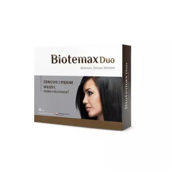 Witaminowy suplement diety na skórę, włosy i paznokcie Biotemax Duo